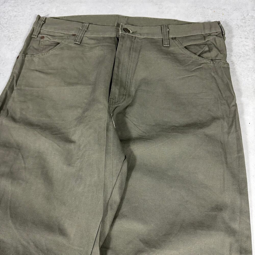 Dickies Carpenter Pants Straight Olive - Size: 36x32 - Picture 2 of 9